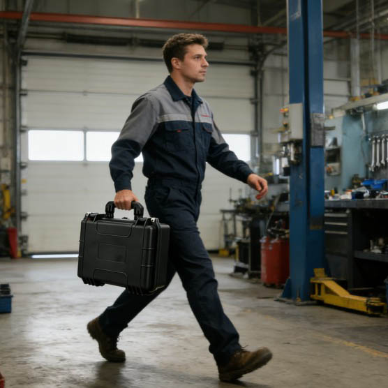 Műanyag felszerelés szállító tok