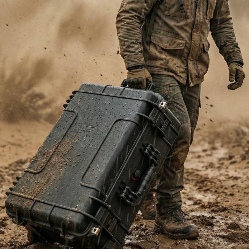 Szélálló homok és por kültéri kemény doboz